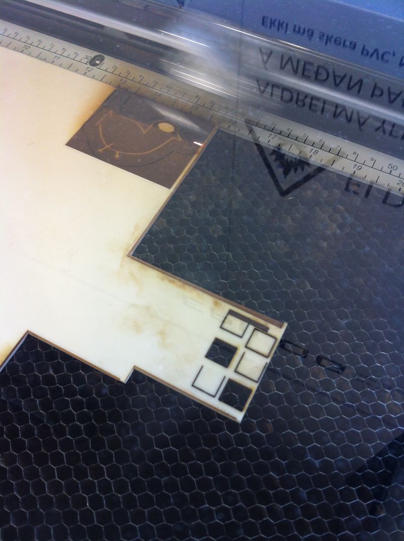 Lasercut linoleum stamps Fab Lab Wiki by NMÍ Kvikan